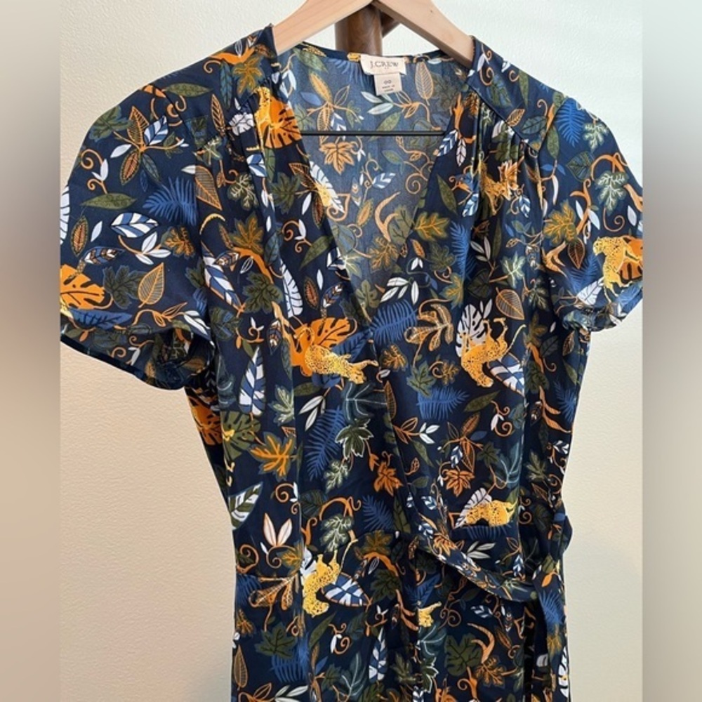 J Crew Factory Safari Wrap Dress (00)